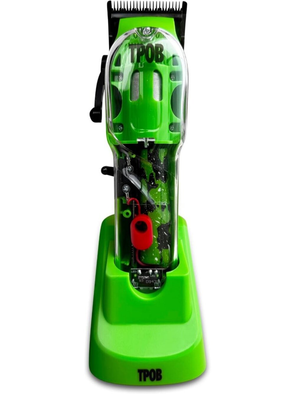 Men's Hair Clippers - 6800 RPM, Matte Green Case, X Fade Blade, Perfect for